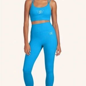 Peloton x Brittany Allen Blue Butterfly Leggings
